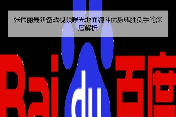 张伟丽最新备战视频曝光地面缠斗优势成胜负手的深度解析